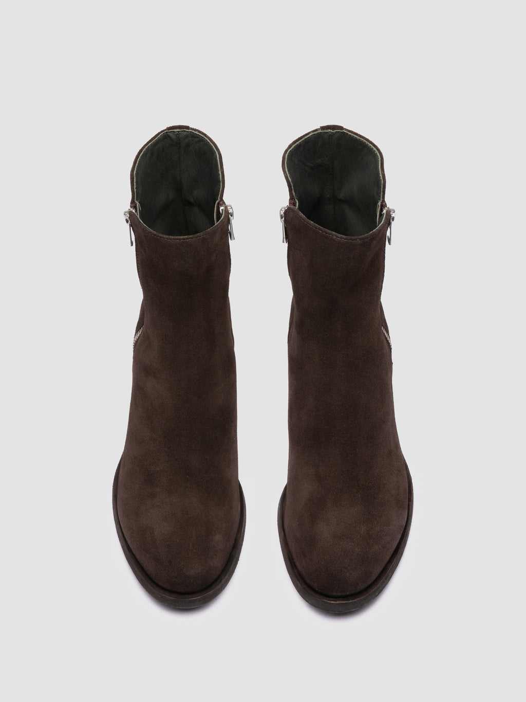 DENNER 103 - Stivaletti in Pelle Scamosciata Marrone