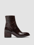 DENNER 107 - Stivali con Zip in Pelle Bordeaux - thumb image 1,side view