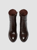 DENNER 107 - Stivali con Zip in Pelle Bordeaux - thumb image 2,side view