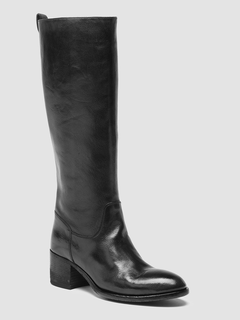 DENNER 116 - Black Leather Zip Boots women Officine Creative - 3