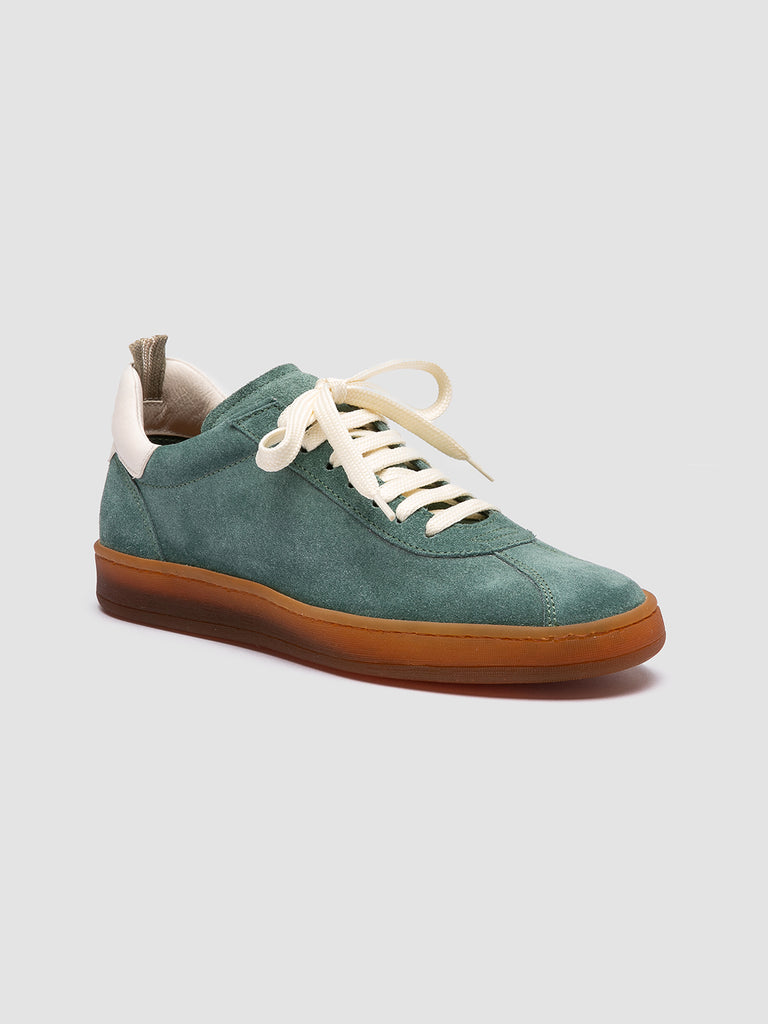 DESTINY 101 - Sneaker Basse in Camoscio e Pelle Verde