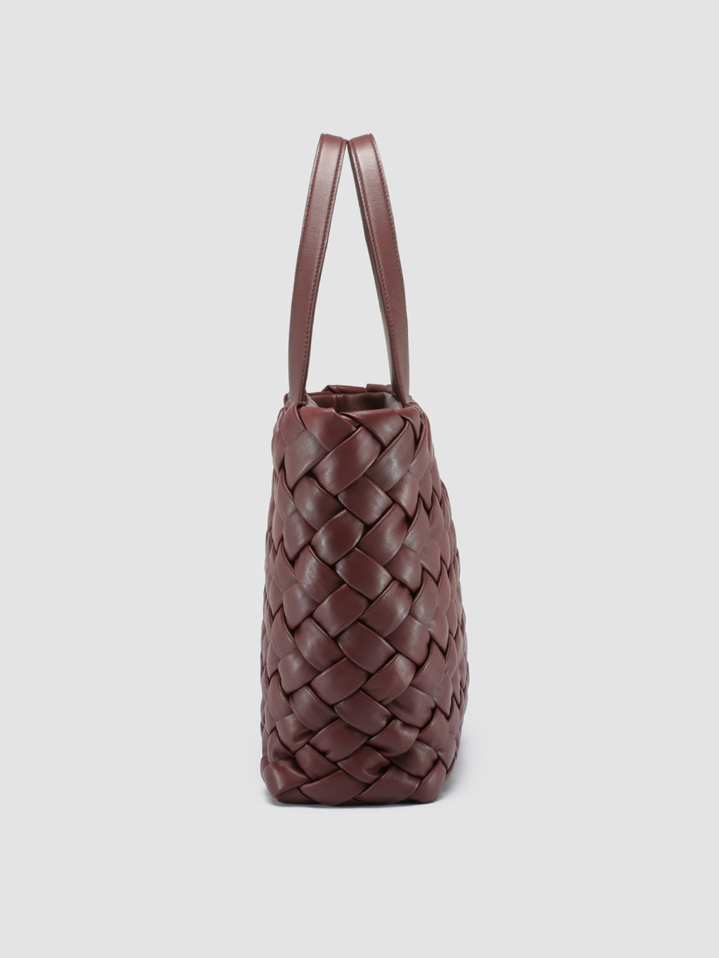 DIANE 002 - Burgundy Leather Shoulder Bag