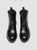DIARY 008 - Stivali con Zip In Pelle Nera - thumb image 2,side view