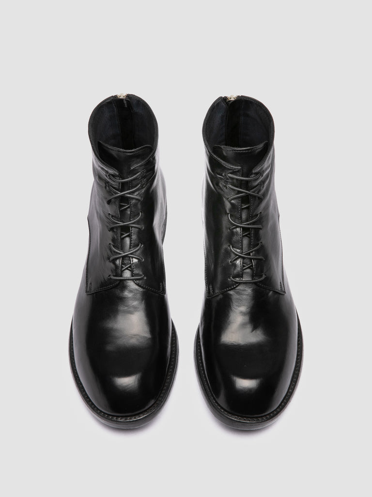 DIARY 010 - Stivali con Zip in Pelle Nera