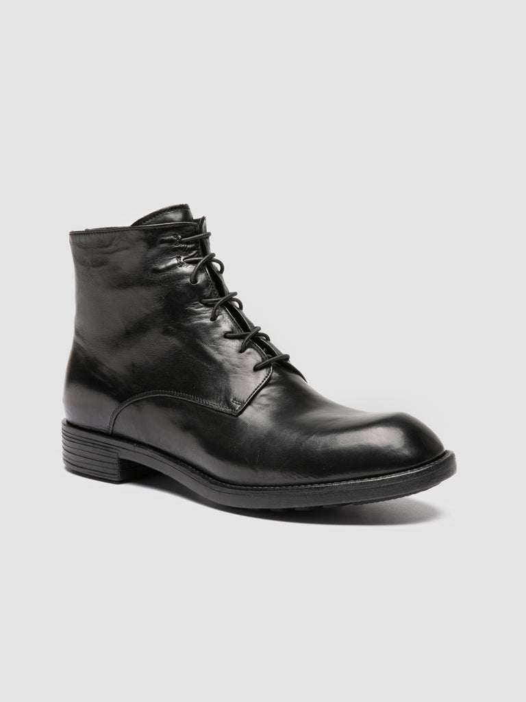 DIARY 010 - Stivali con Zip in Pelle Nera