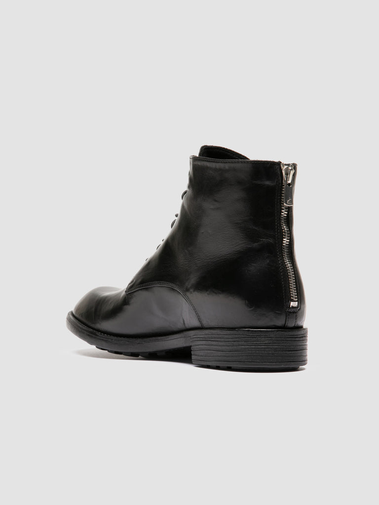 DIARY 010 - Stivali con Zip in Pelle Nera
