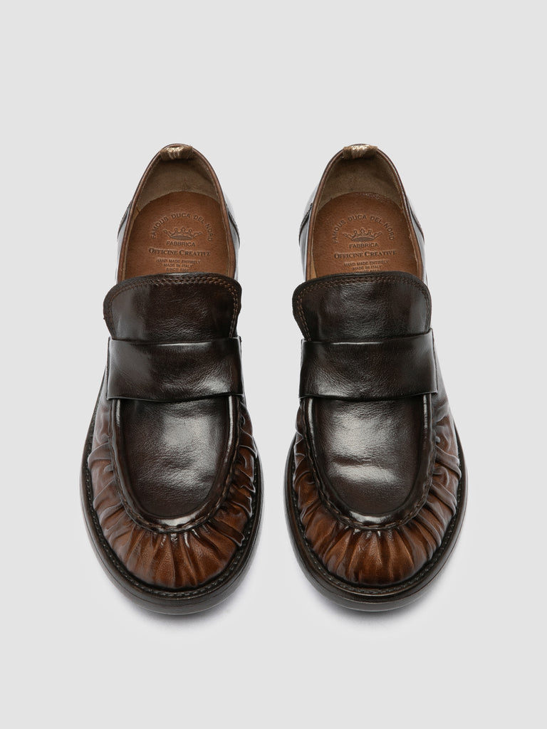 DIARY 101 - Mocassini Penny in Pelle Marrone