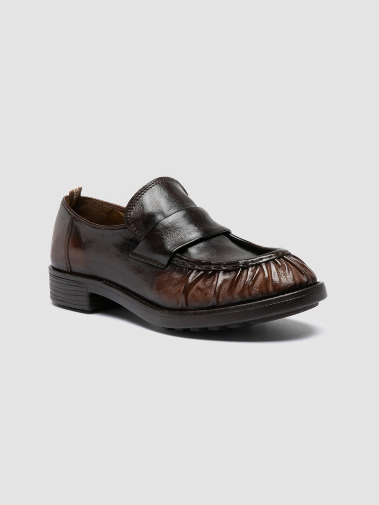 DIARY 101 - Mocassini Penny in Pelle Marrone