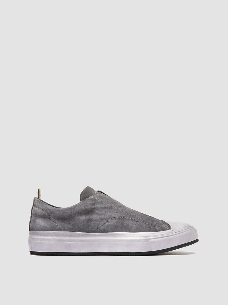 DUB 001 - Sneaker Slip-On in Camoscio e Pelle Grigia