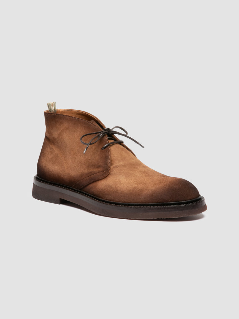 DUDE FLEXI 004 - Stivali Chukka in Pelle Scamosciata Marrone