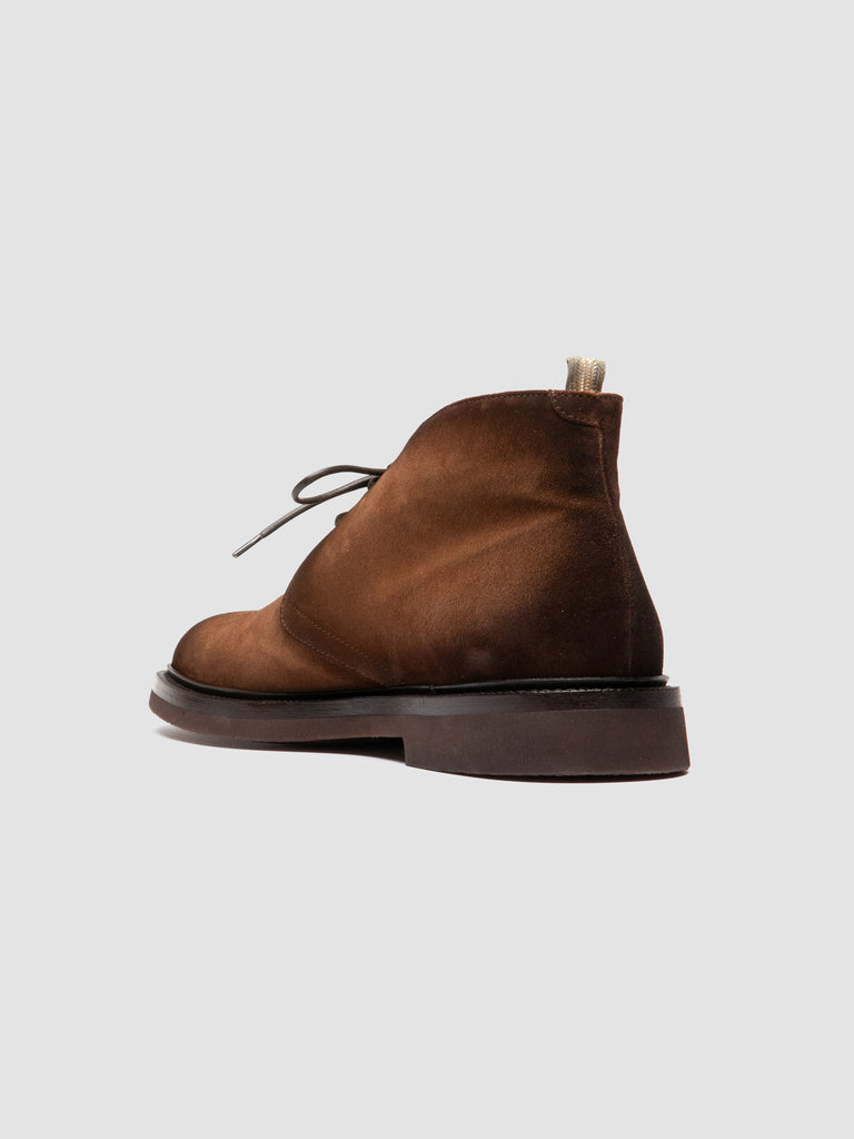DUDE FLEXI 004 - Stivali Chukka in Pelle Scamosciata Marrone