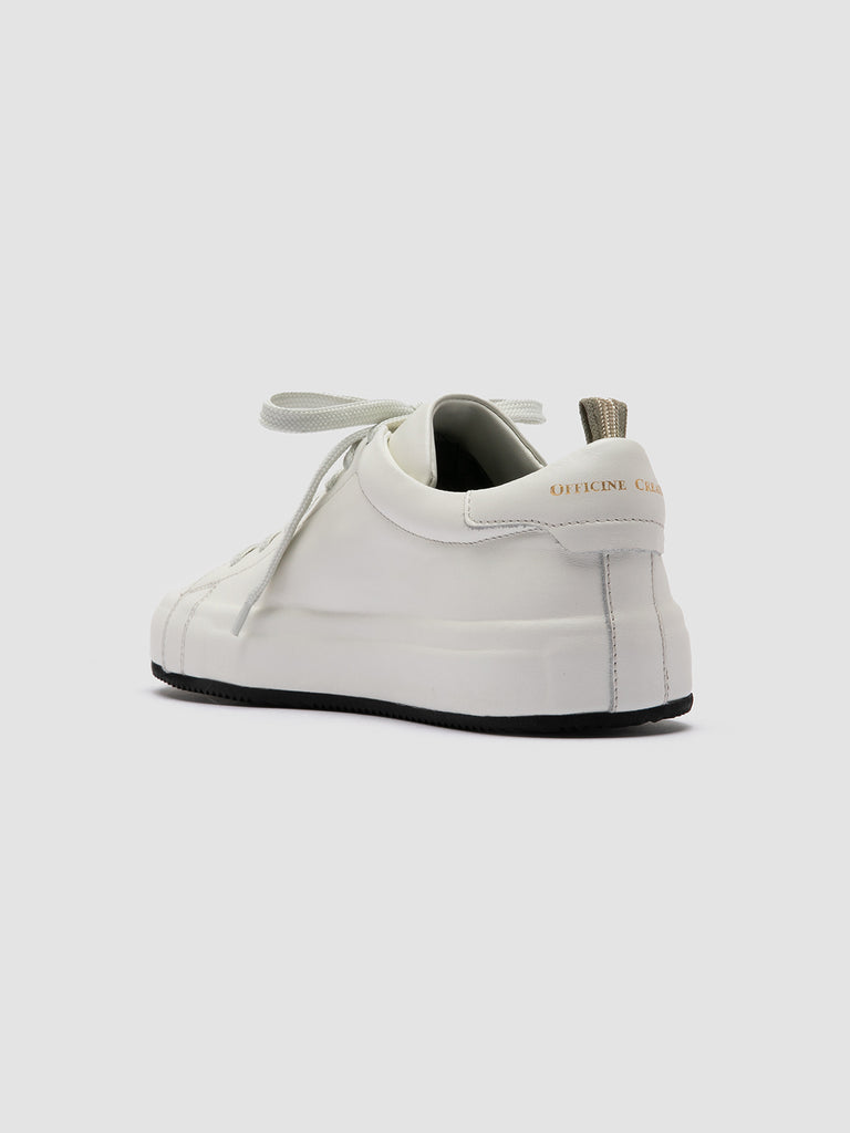 EASY 101 - White Leather Low Top Sneakers Women Officine Creative - 4