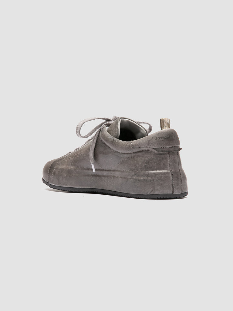 EASY DD 001 - Grey Leather Low Top Sneakers