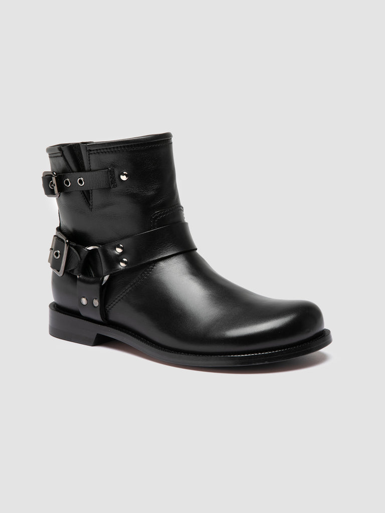 EMERALD 016 - Stivali Pull-On in Pelle Nera
