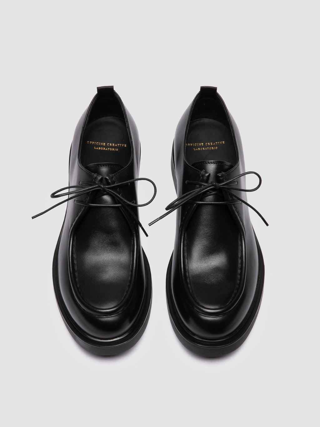 ENGINEER 002 - Black Leather Derby Shoes Men Officine Creative - 2