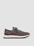 ENTIRE 001 - Sneaker Basse in Pelle Scamosciata Grigia