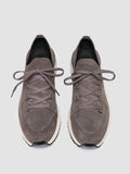 ENTIRE 001 - Sneaker Basse in Pelle Scamosciata Grigia