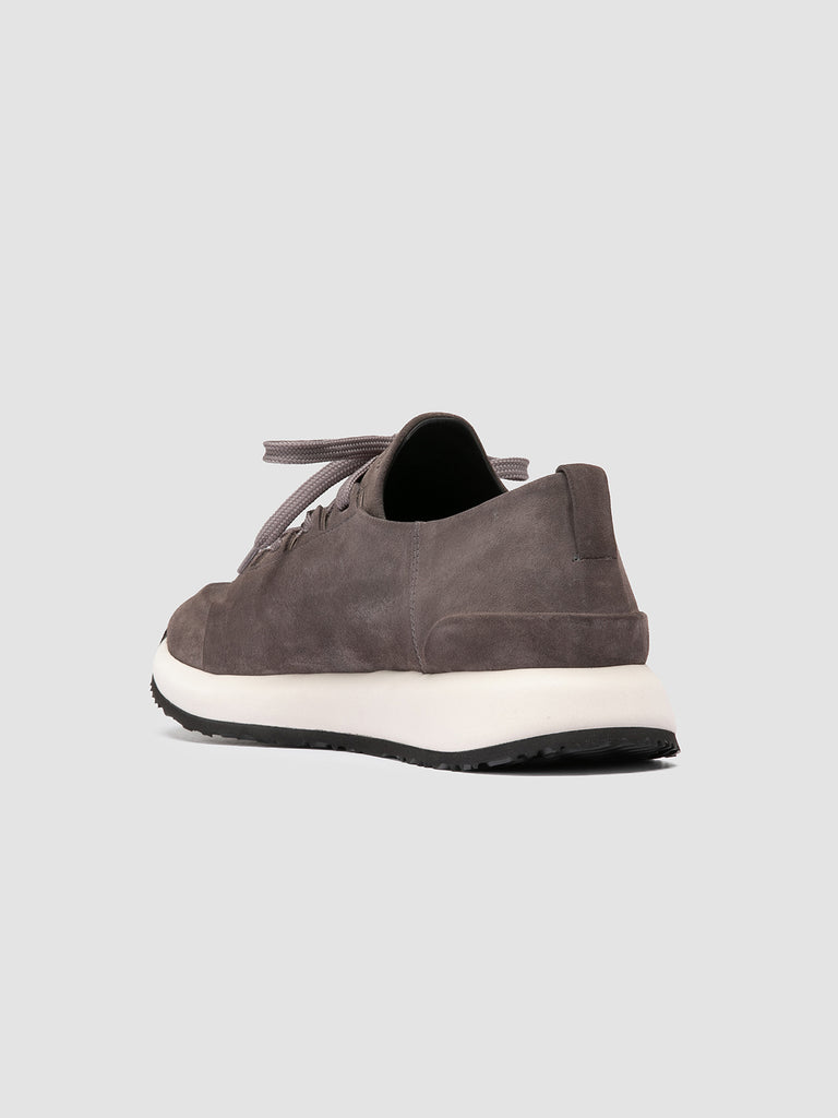 ENTIRE 001 - Sneaker Basse in Pelle Scamosciata Grigia
