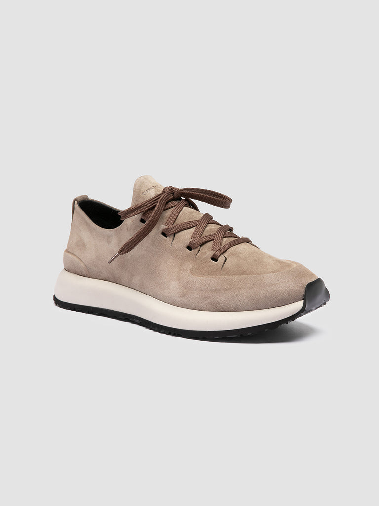 ENTIRE 001 - Sneaker in Pelle Scamosciata Grigia