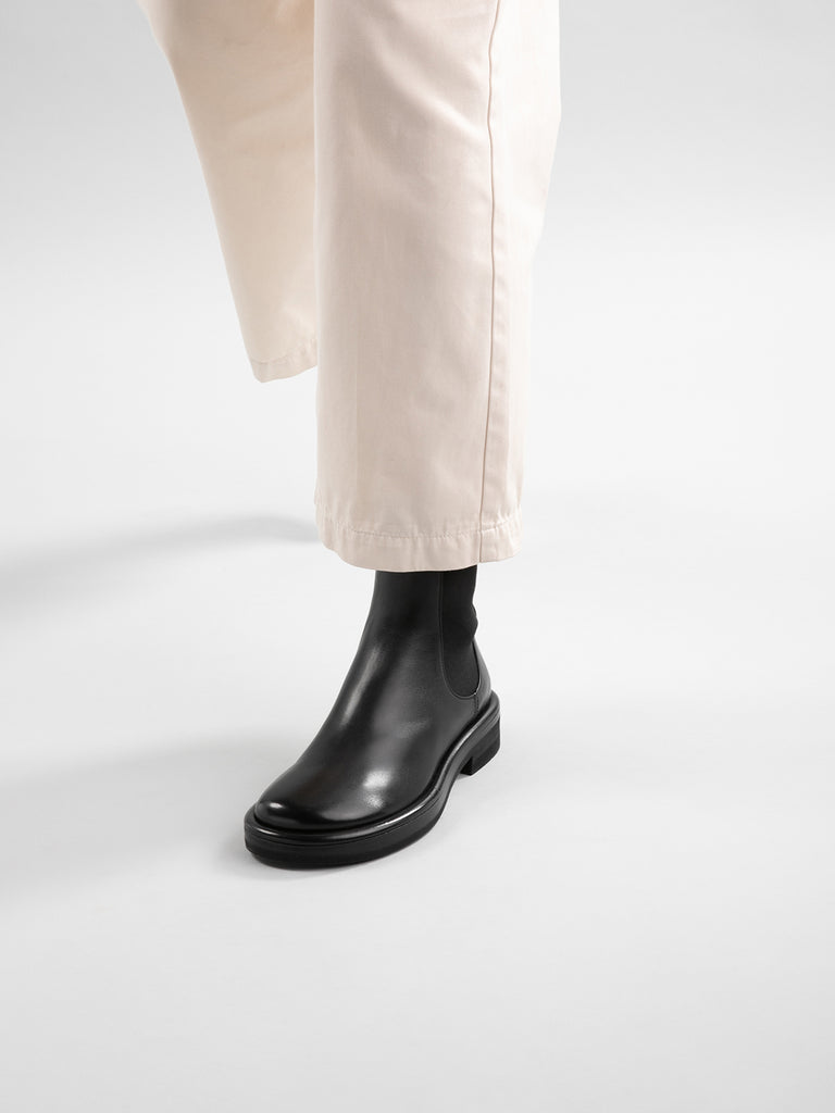 ERA 001 - Black Leather Chelsea Boots Women Officine Creative - 1