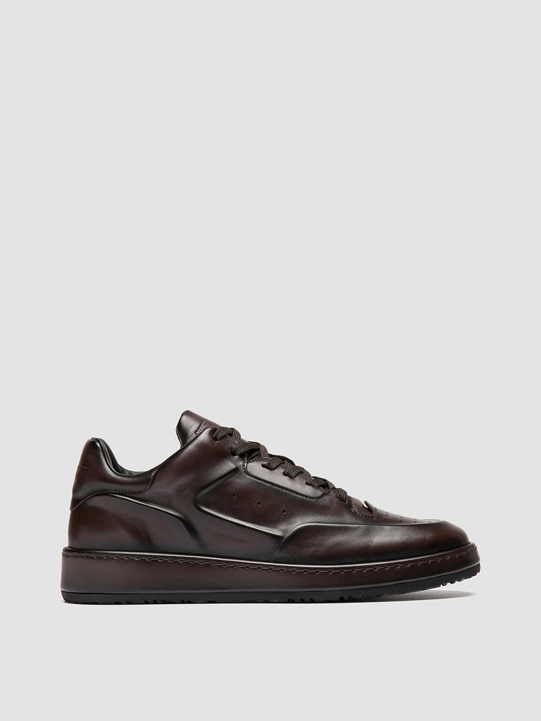 ERASER 001 - Sneaker Basse in Pelle Marrone