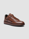 ERASER 001 - Sneaker Basse in Pelle Marrone