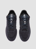 ERASER 001 - Sneaker Basse in Camoscio e Pelle Blu