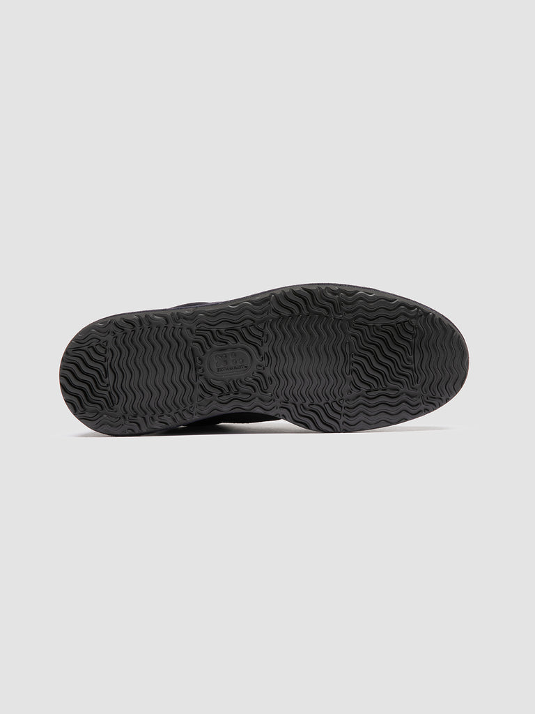 ERASER 001 - Sneaker Basse in Camoscio e Pelle Blu