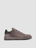 ERASER 001 - Sneaker Basse in Camoscio e Pelle Grigia