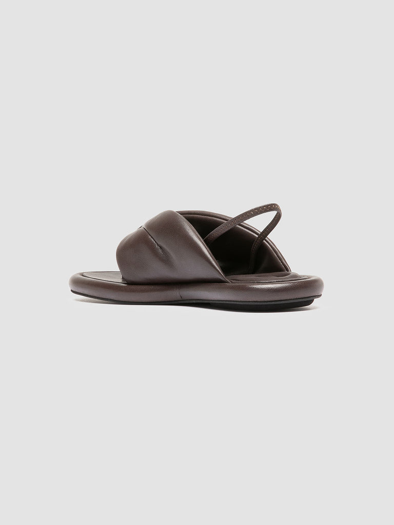 ESTENS 109 - Sandali Infradito in Pelle Marrone