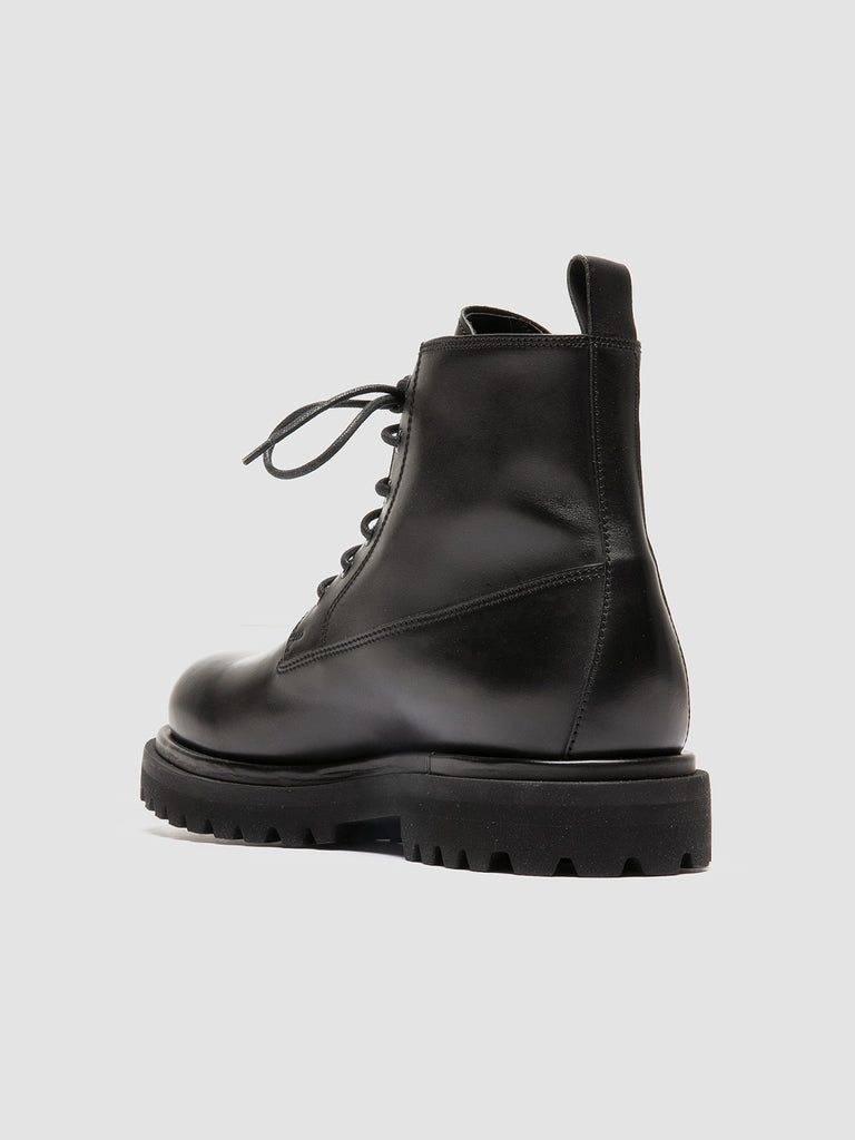EVENTUAL 020 - Black Leather Lace Up Boots men Officine Creative - 4
