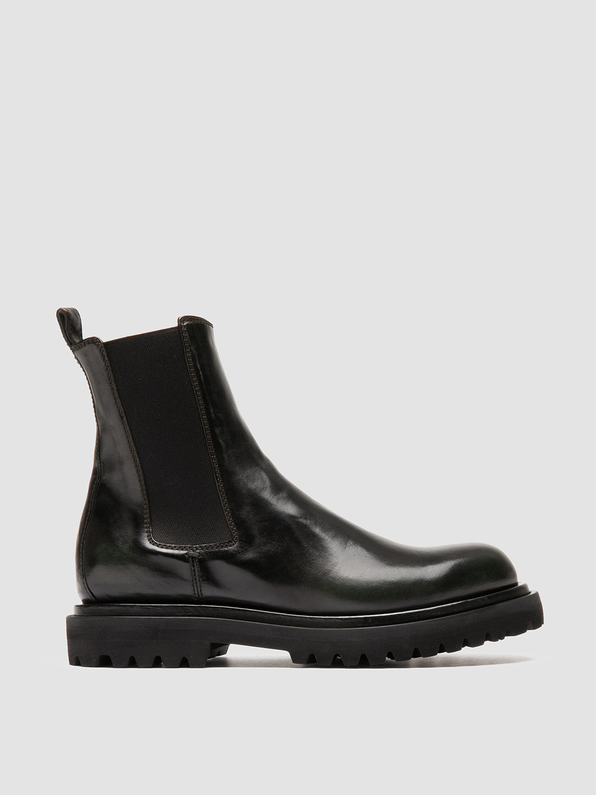 Officine Creative EVENTUAL DD 103 Stivaletti Chelsea in Pelle Verde