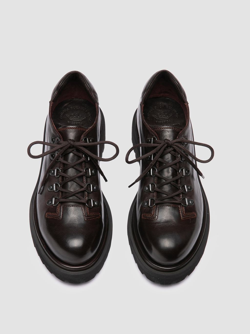 EVENTUAL DD 105 - Brown Leather Derby Shoes Men Officine Creative - 2