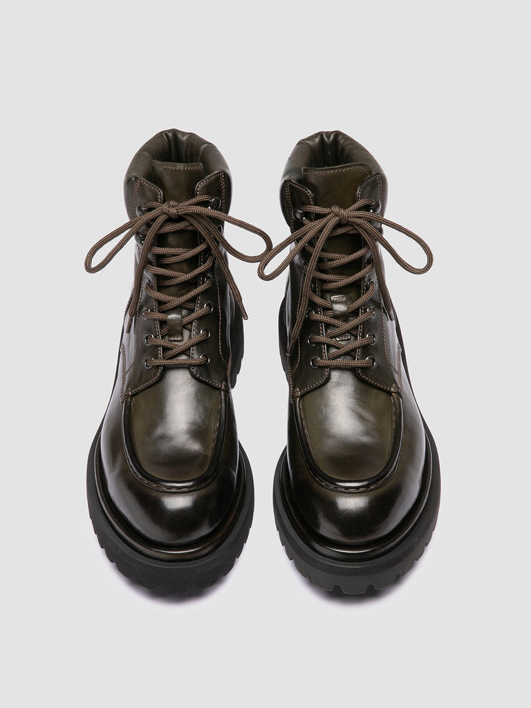 EVENTUAL DD 110 - Brown Leather Lace Up Boots