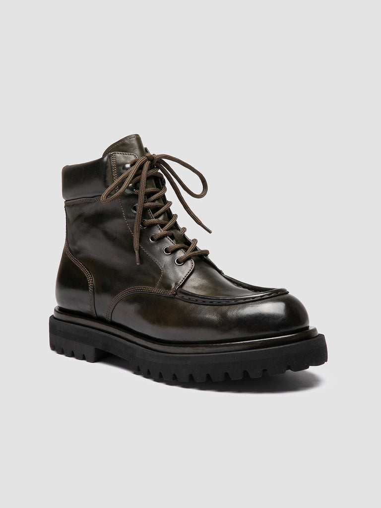 EVENTUAL DD 110 - Brown Leather Lace Up Boots