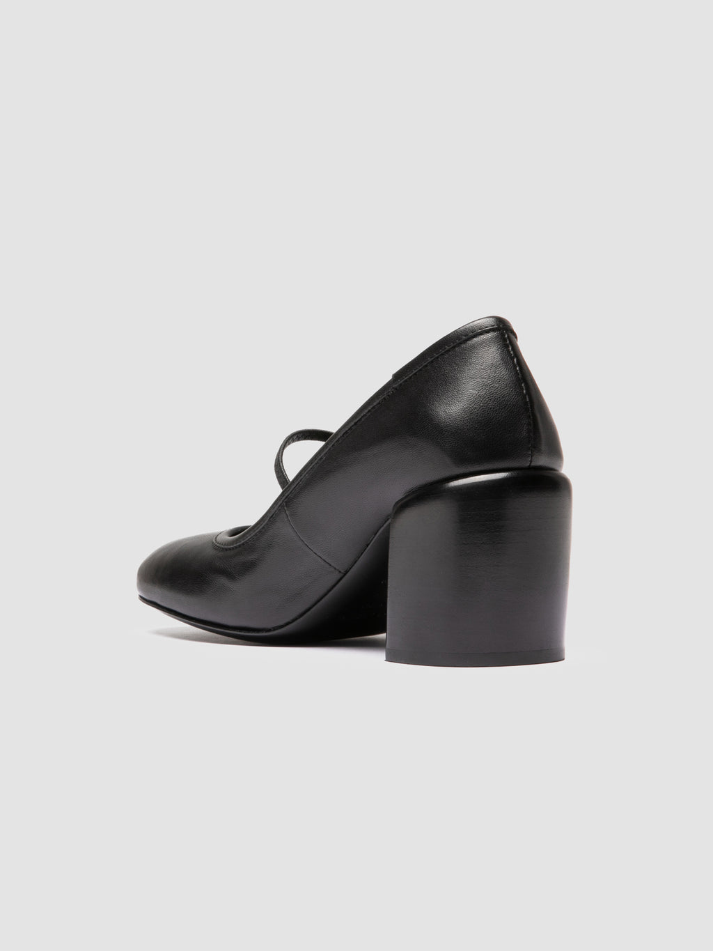 FELICIA 007 - Ballerine in Pelle Nera - image 4,side view
