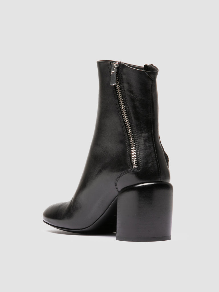 FELICIA 010 - Stivali con Zip in Pelle Nera