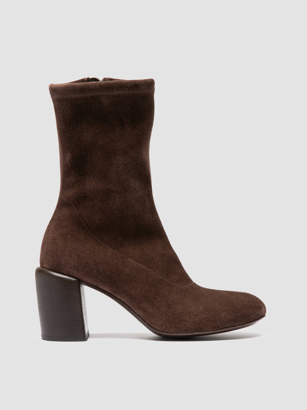 FELICIA 011 - Stivali con Zip in Pelle Scamosciata Marrone