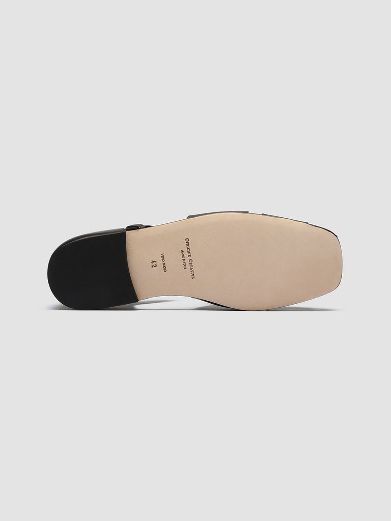 FIDEL 003 - Black Leather Sandals