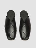 FIDEL 008 - Black Leather Mules