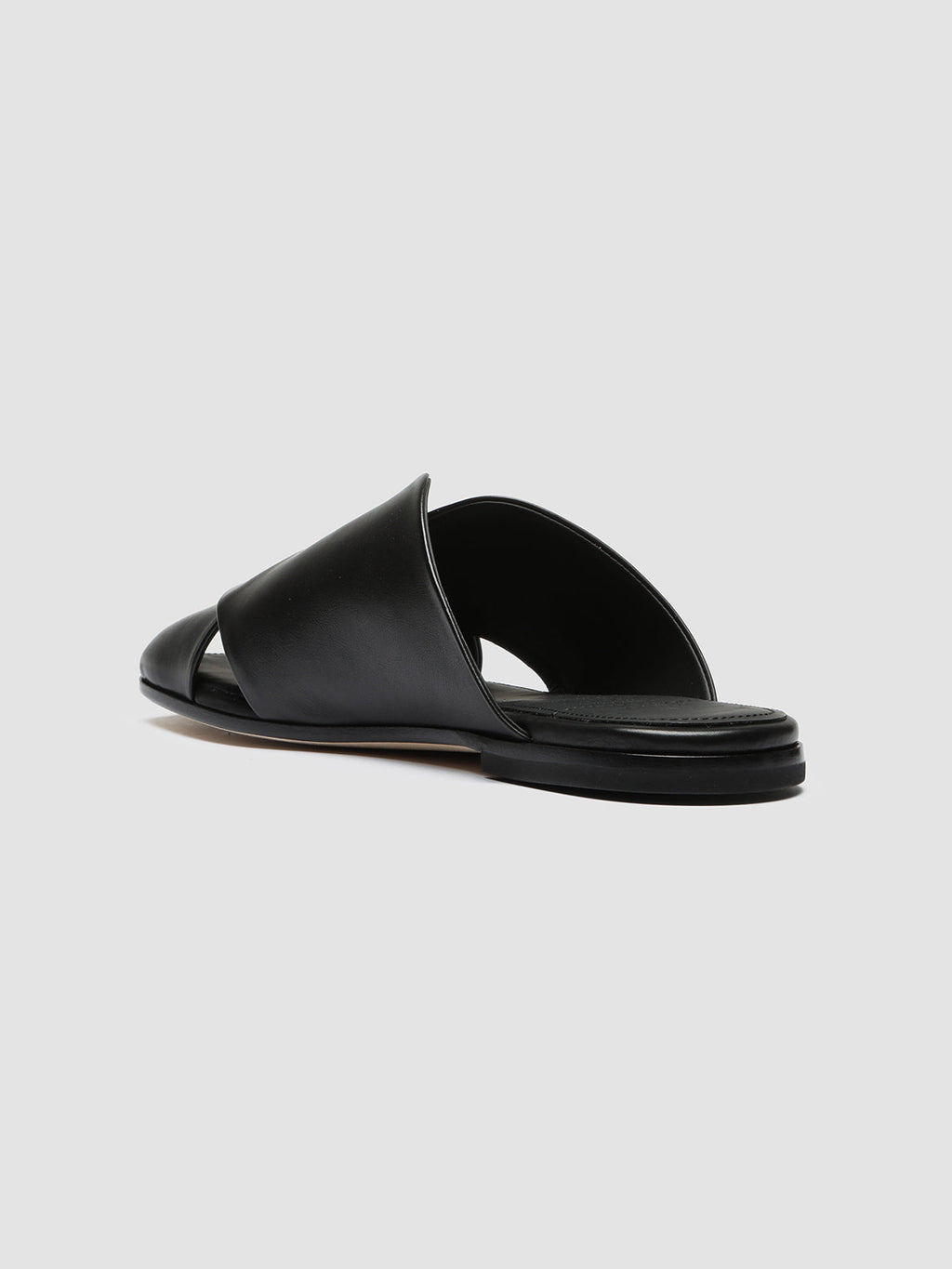 FIDEL 008 - Black Leather Mules