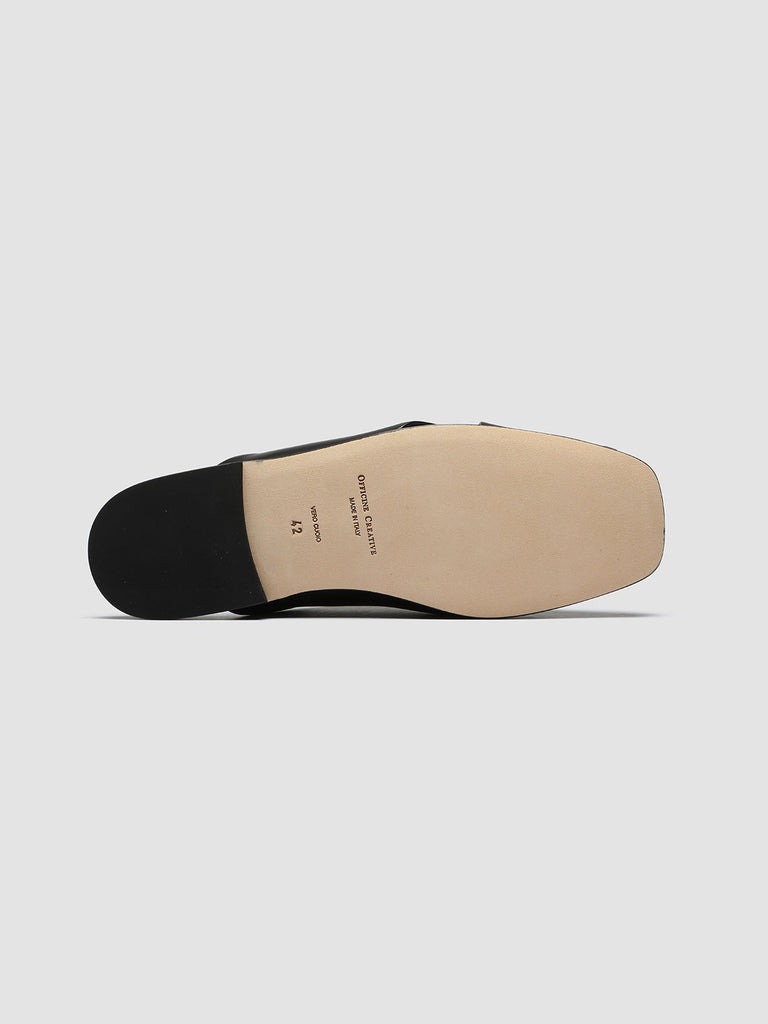 FIDEL 008 - Black Leather Mules