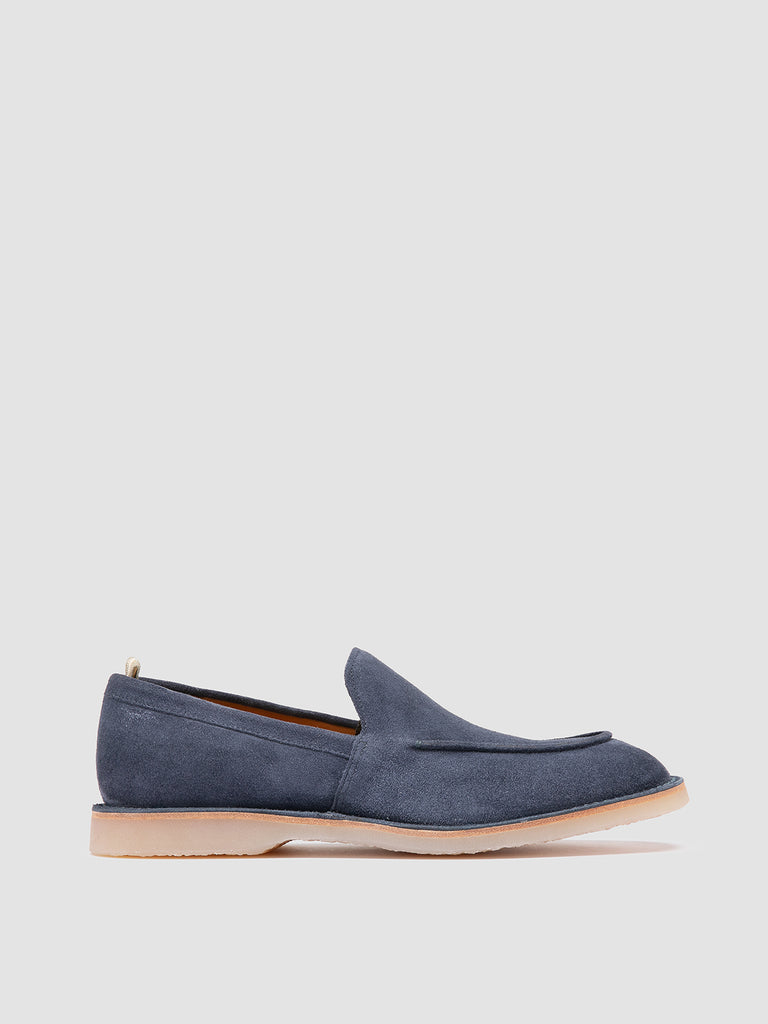 FLEXUS 001 -  Blue Suede Penny Loafers
