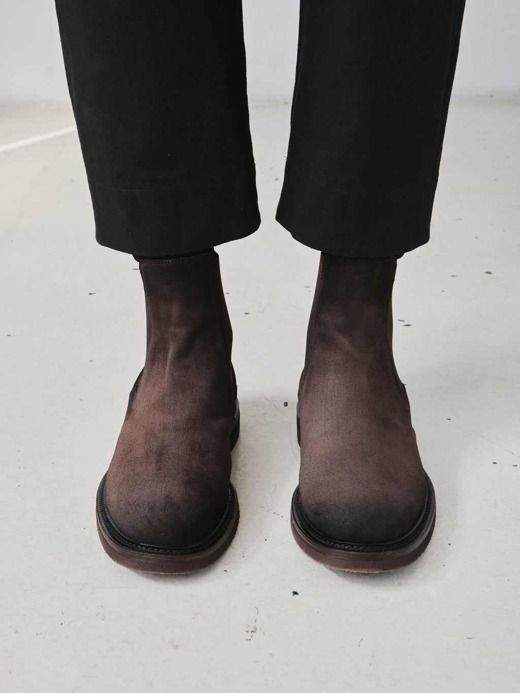 HOPKINS FLEXI 204 - Stivali Pull-On in Pelle Scamosciata Marrone