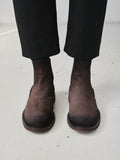 HOPKINS FLEXI 204 - Stivali Pull-On in Pelle Scamosciata Marrone