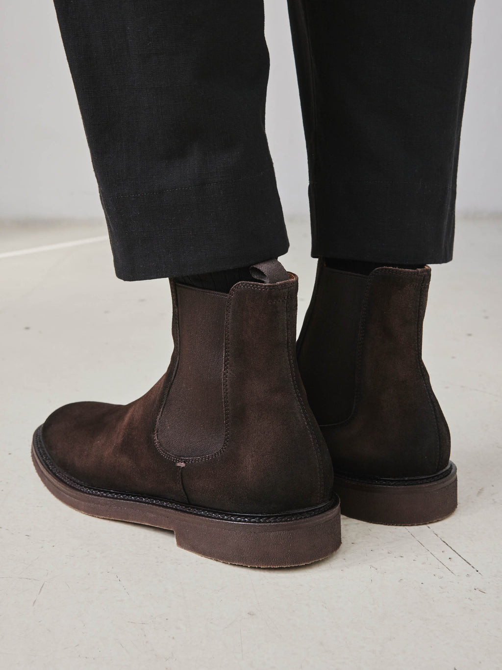 HOPKINS FLEXI 204 - Stivali Pull-On in Pelle Scamosciata Marrone