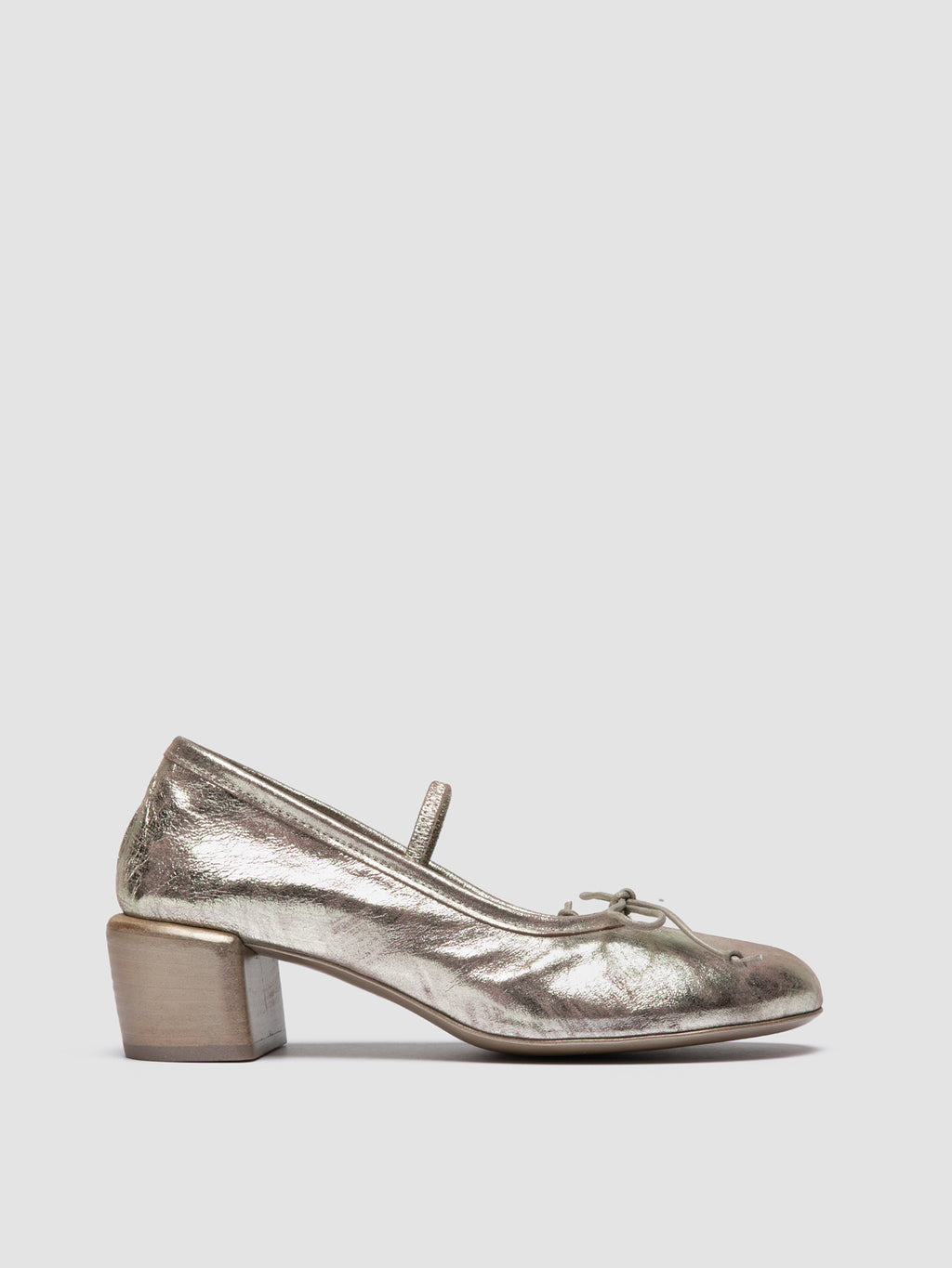 FLORE 001 - Metallic Leather Ballerina Shoes Women Officine Creative - 1