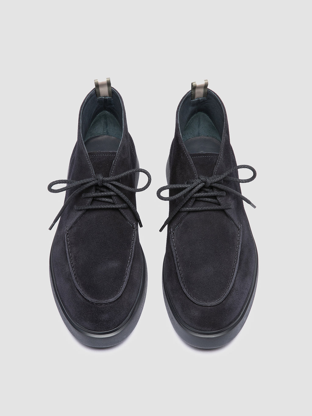 FRAME 002 - Blue Suede Chukka Boots - image 2,side view