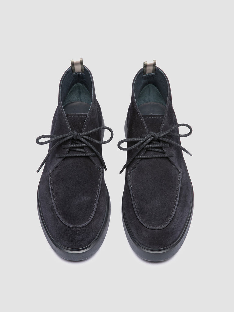 FRAME 002 - Blue Suede Chukka Boots
