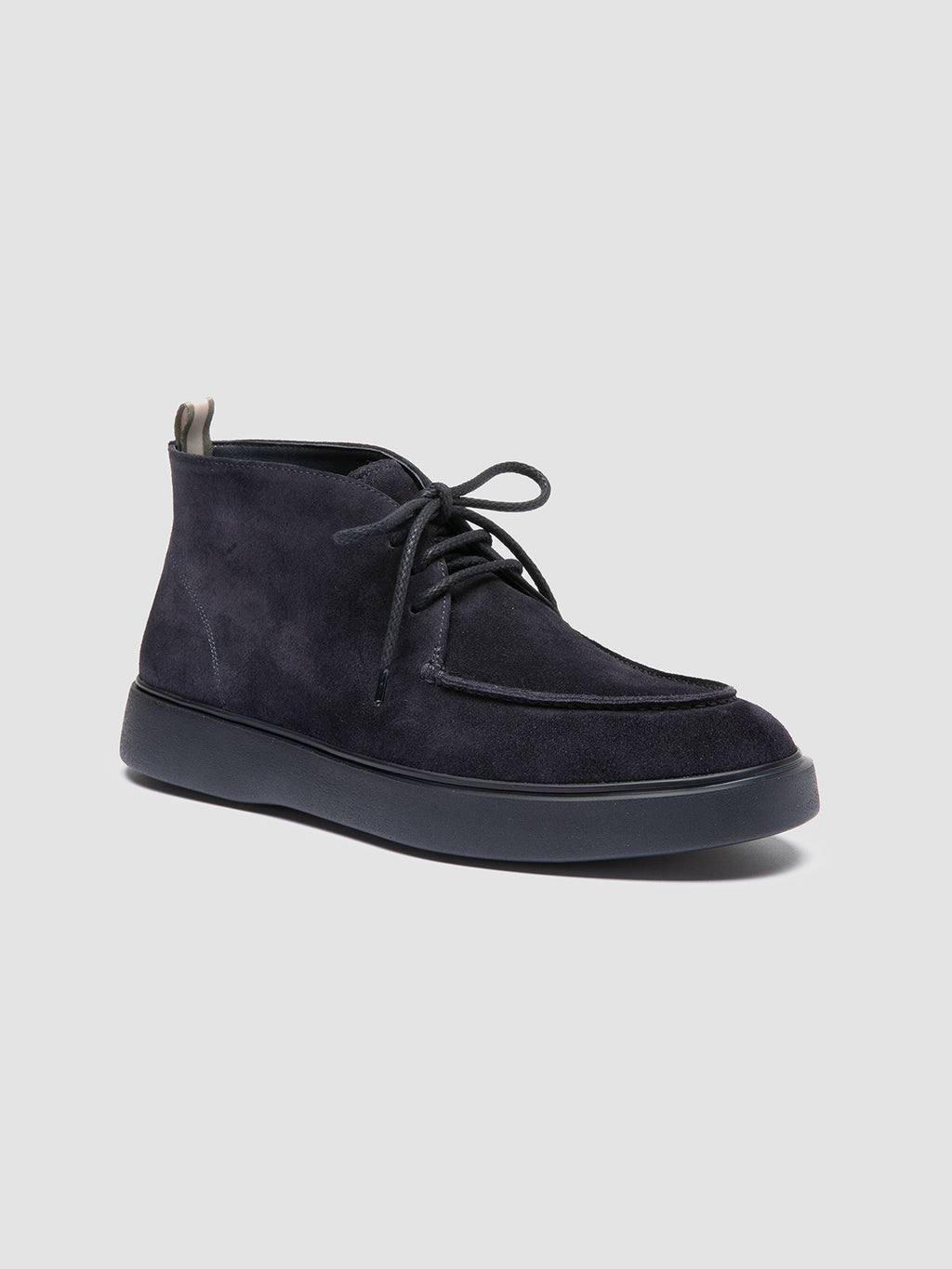 FRAME 002 - Blue Suede Chukka Boots - image 3,side view